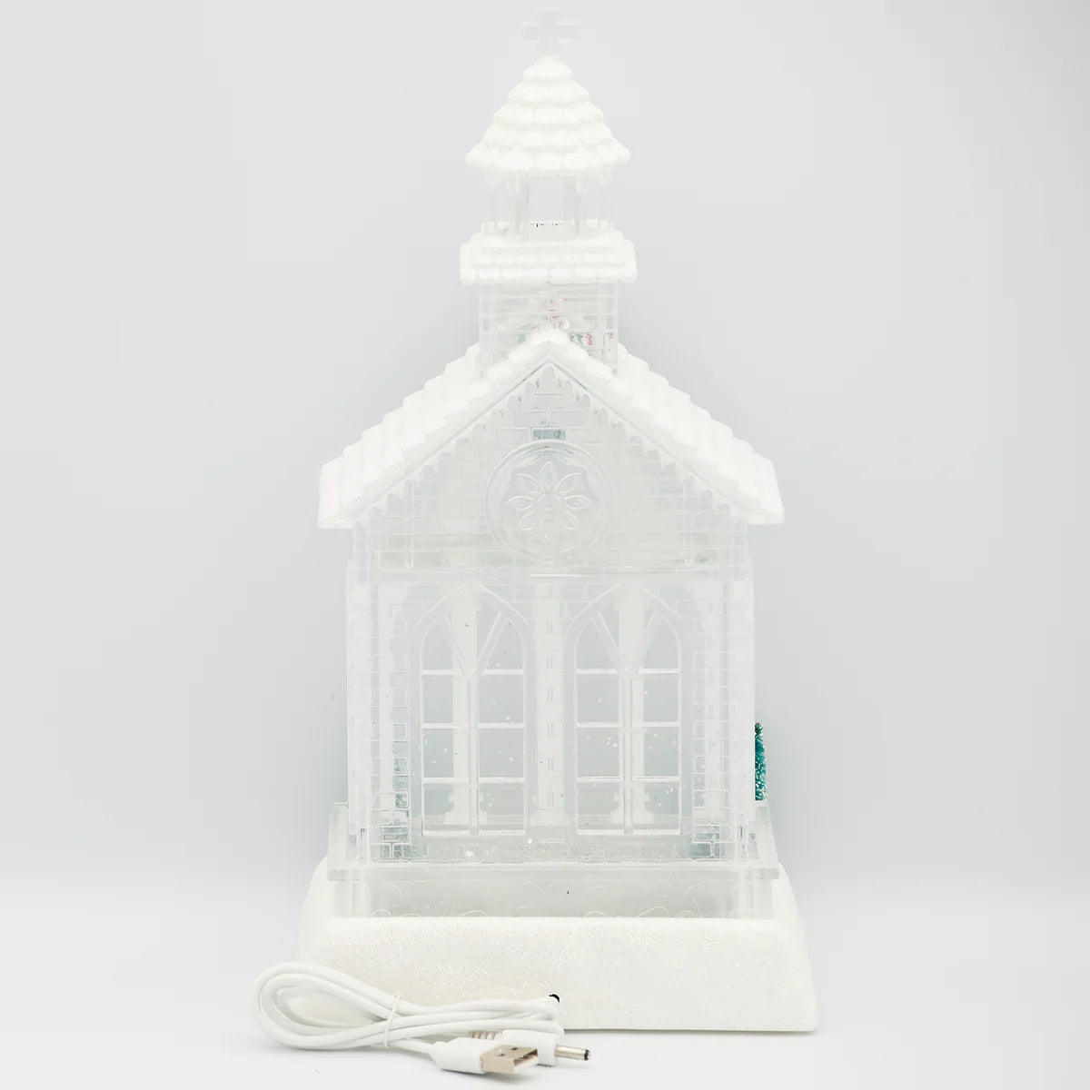 Lighted Swirl Church