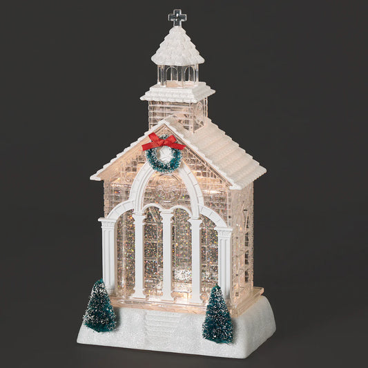 Lighted Swirl Church