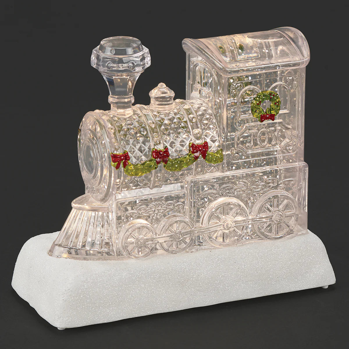 Lighted Swirl Christmas Train