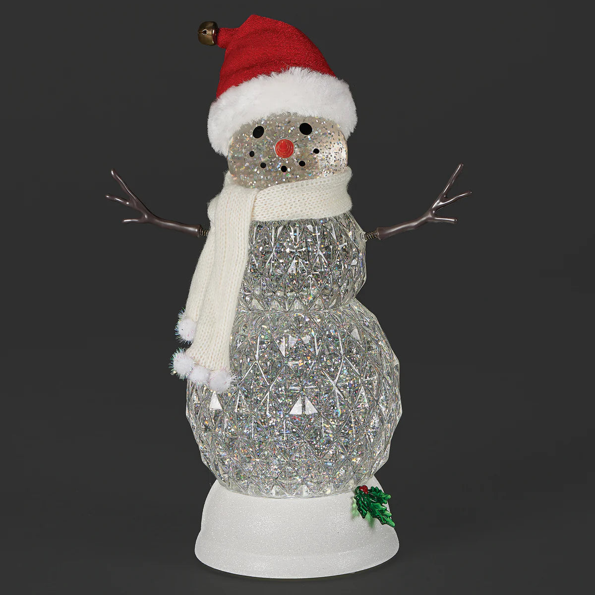 Lighted Swirl Snowman