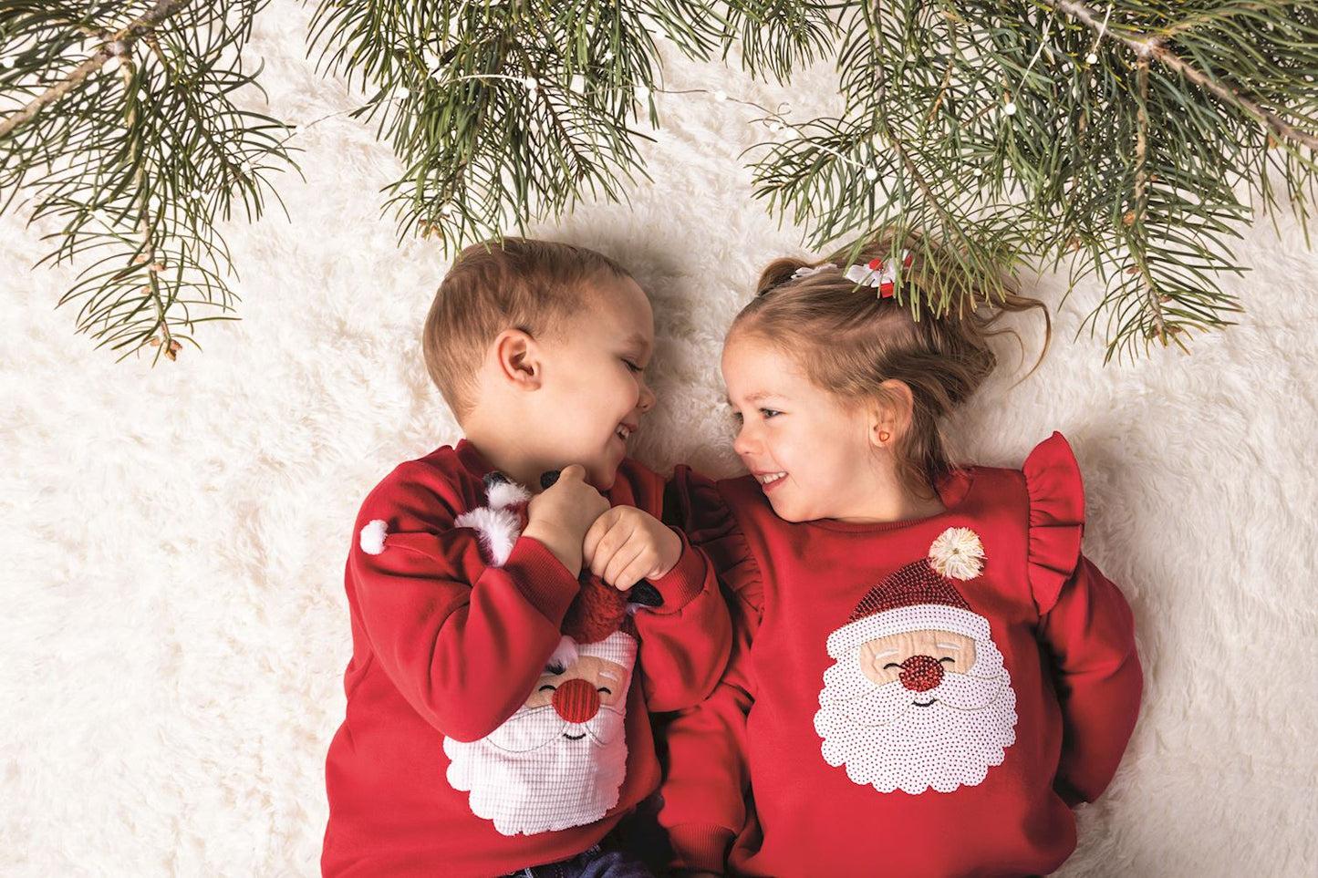 Mudpie Sequin Santa Sweatshirt S 12-18mo