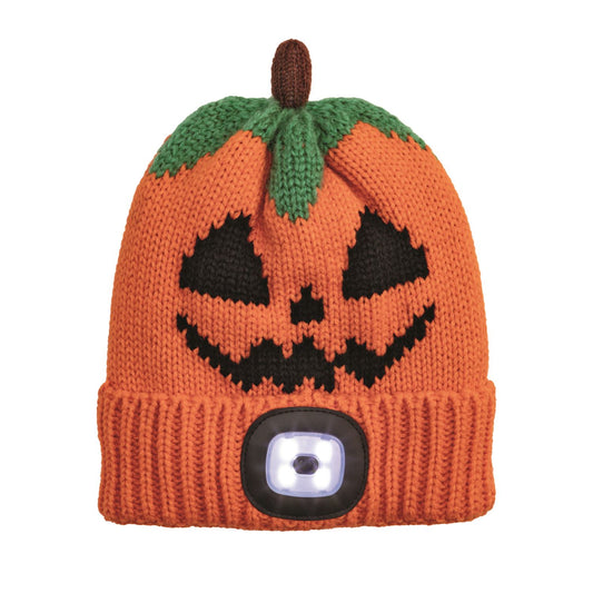 Mudpie Flashlight Hat Orange Pumpkin