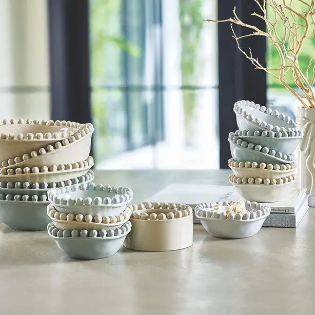 Beaded Bowl Sand Small