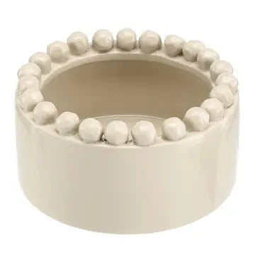 Ceramic Beaded Wine Coaster - Natural