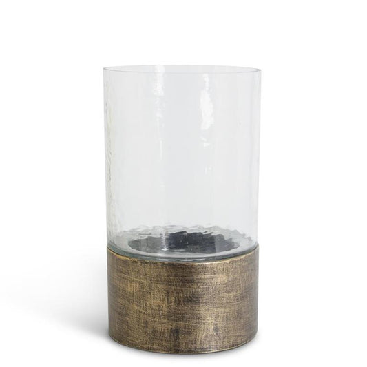 Wavy Glass Hurricane on Copper Metal Base Medium