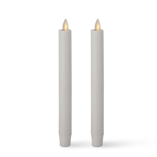 Luminara 2 Pack Flameless White Taper Candles