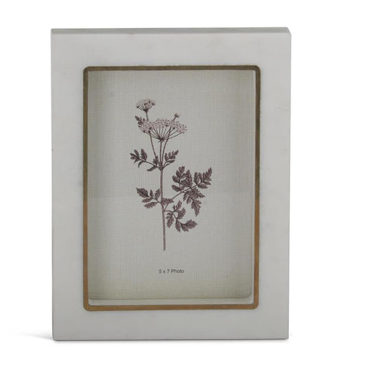 Marble & Gold Gilded Trim Frame 5x7