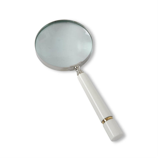 White & Gold Magnifying Glass