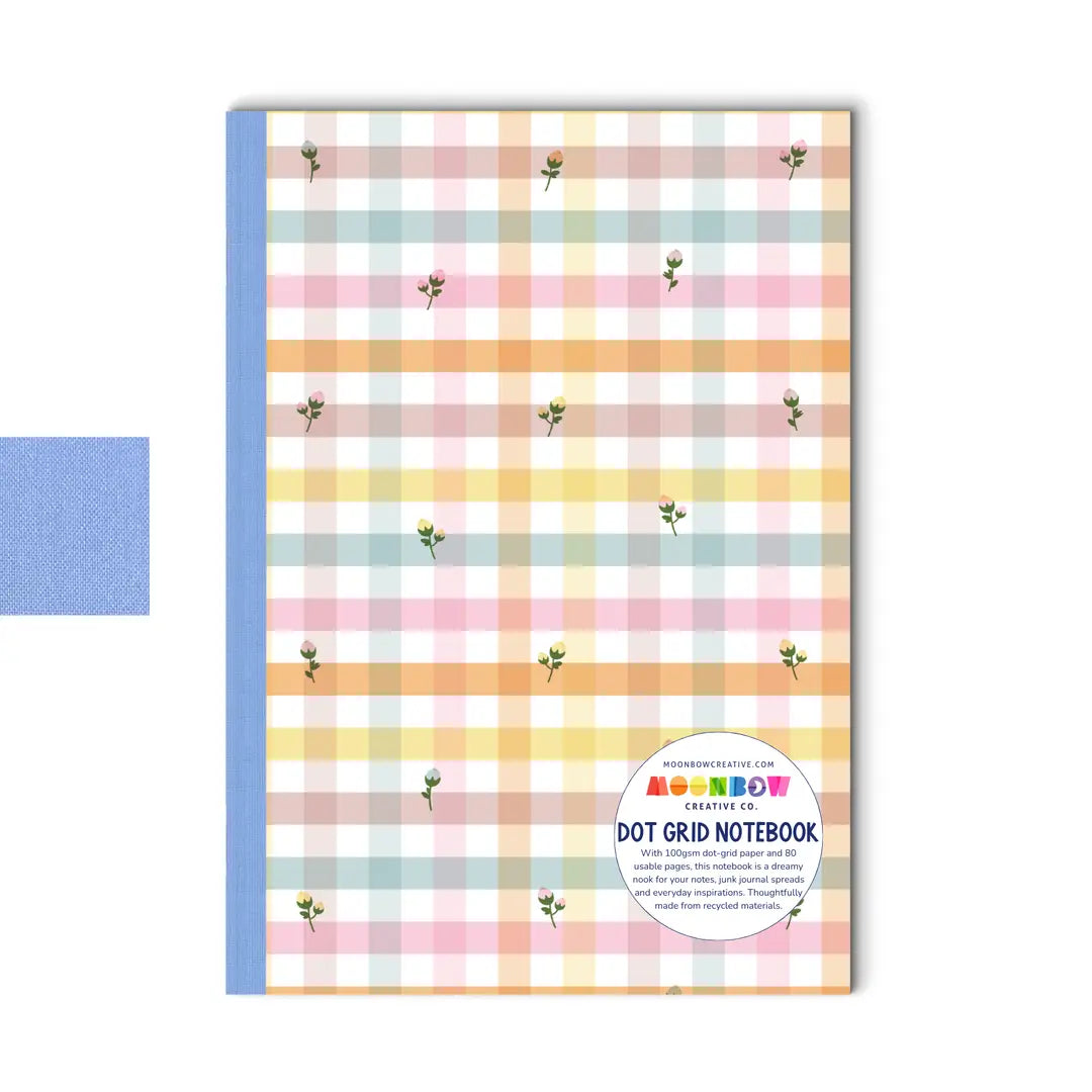 Dot Grid Notebook Dainty Flower