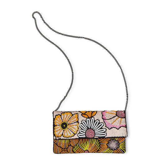 Flower Beaded Clutch