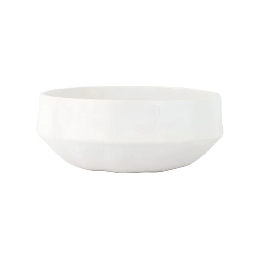 Vietri Aria White Organic Large Serving Bowl