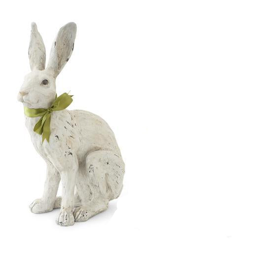 SALE Garden Rabbit with Green Bow 15"