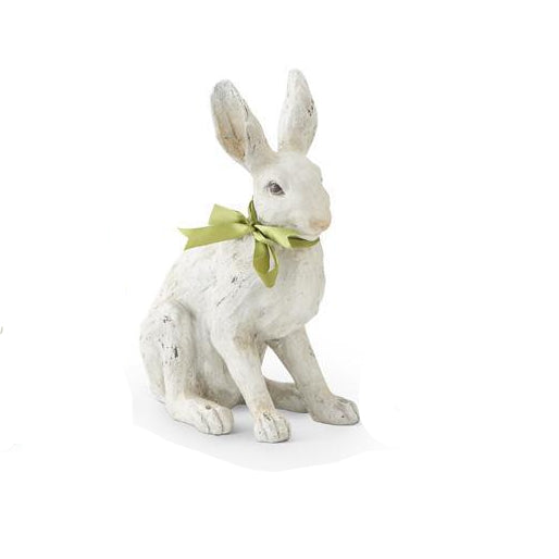 SALE Garden Rabbit with Green Bow 11.5"