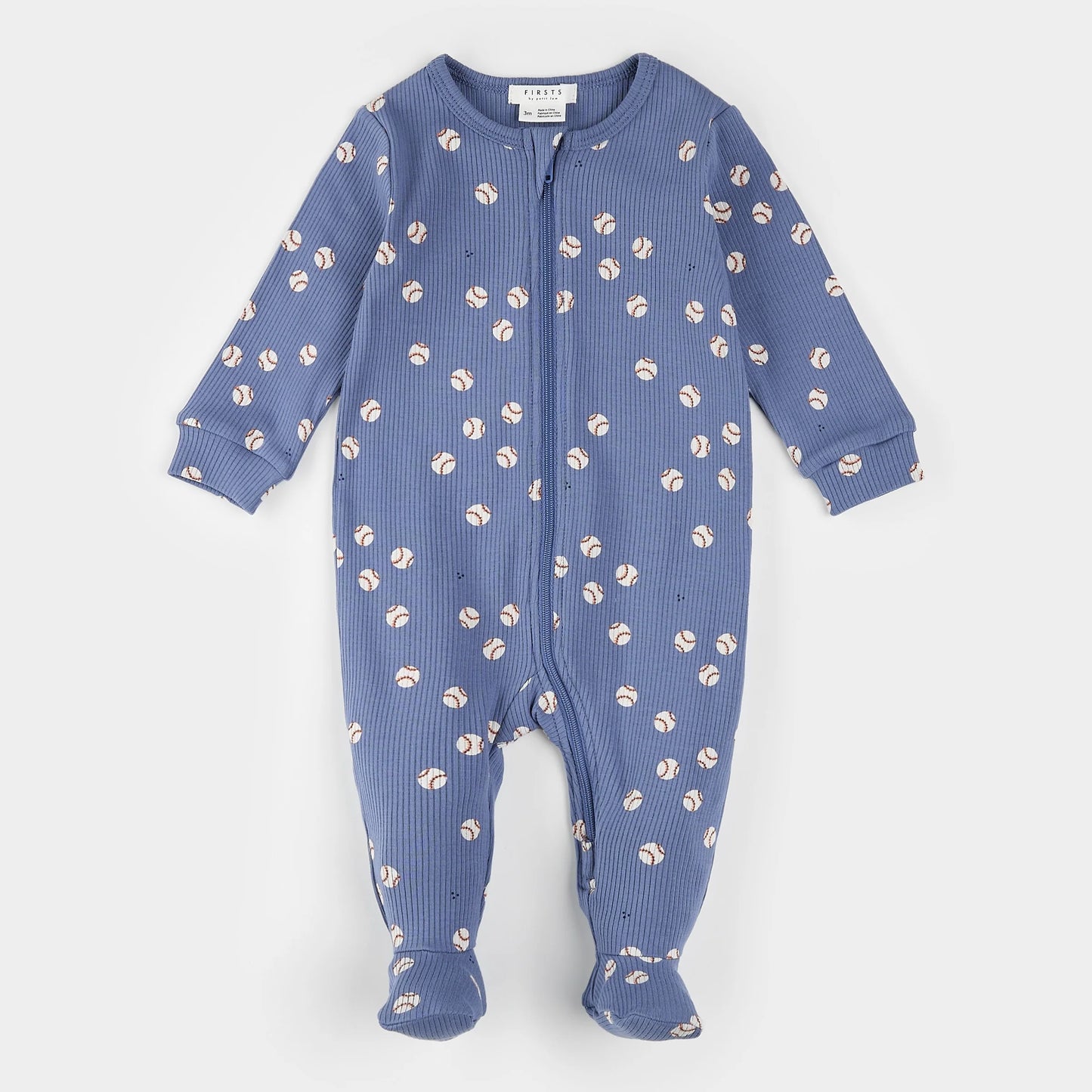 Petit Lem Baseball Print Sleeper 6M