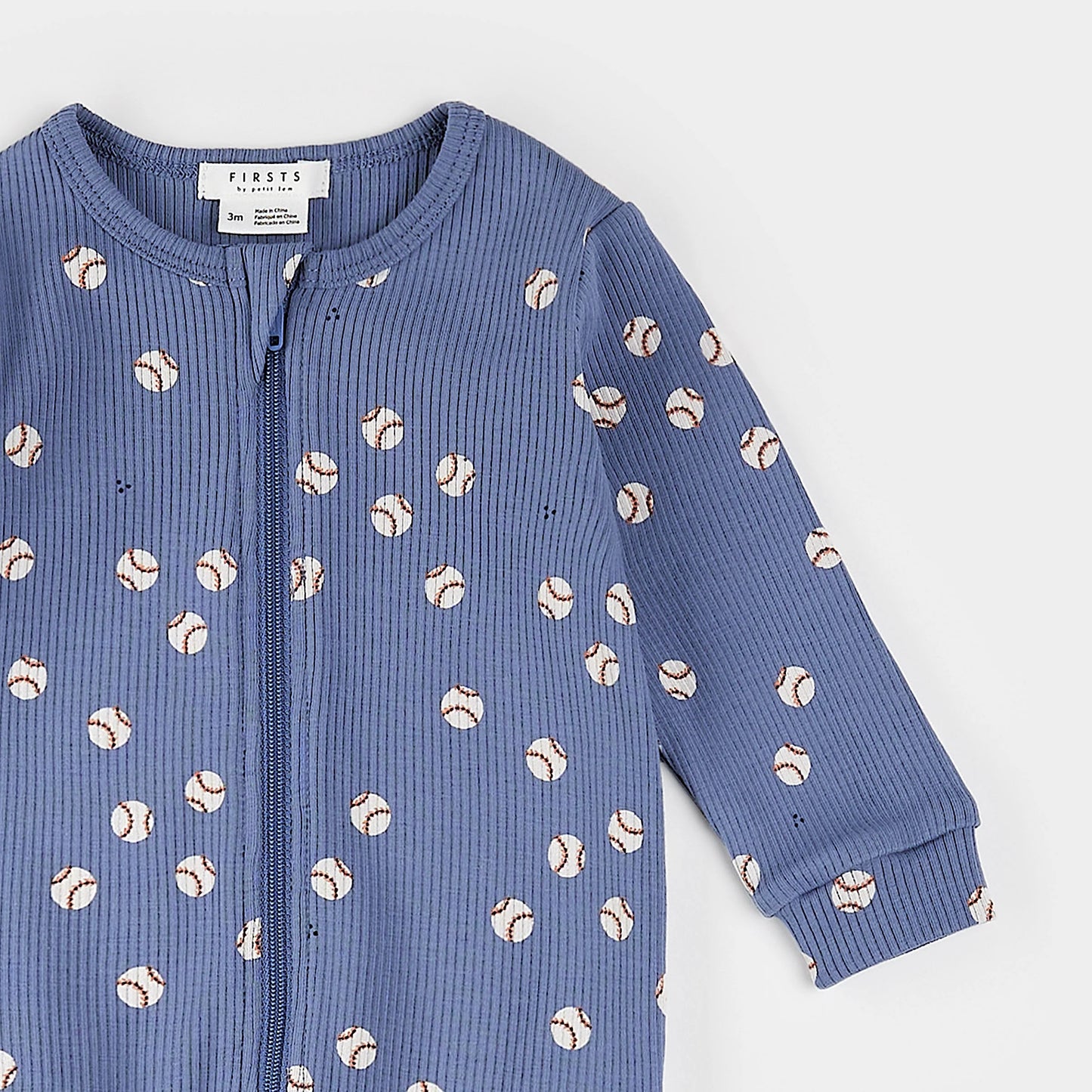Petit Lem Baseball Print Sleeper 6M