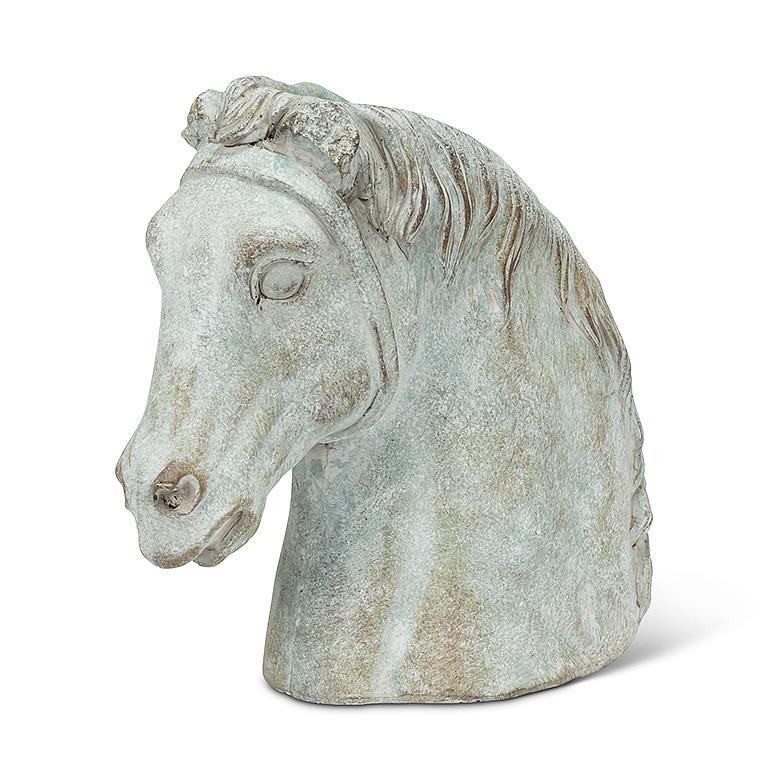 cement planter in the shape of a horse head