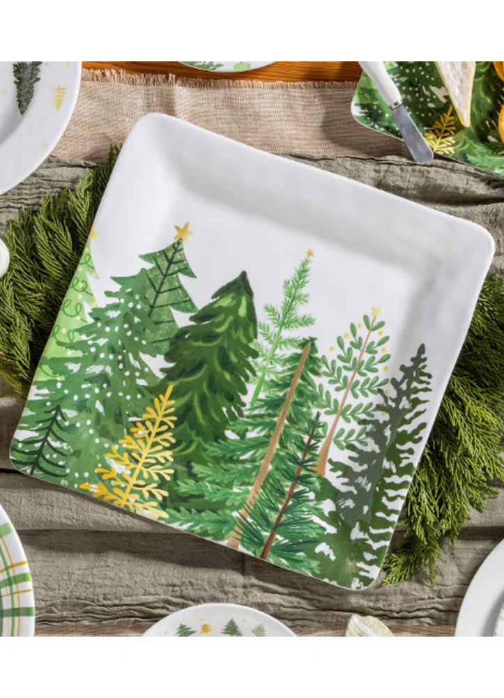 Shades of Green Square Platter