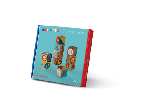 Crocodile Creek ABC/123 Wood Blocks