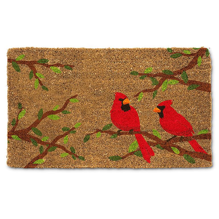 Abbott Doormat Cardinal Pair In Branch Doormat
