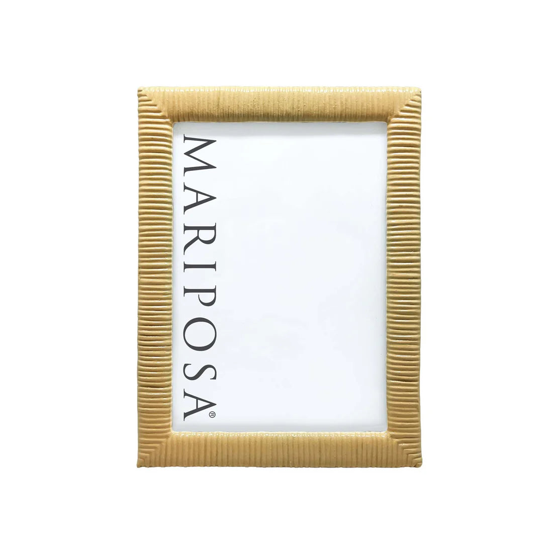 recycled aluminum frame with a yellow rattan texture
