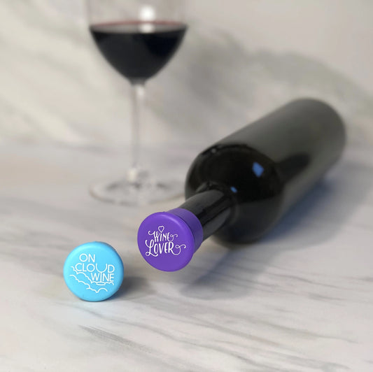 Capabunga Wine Cap/Set of 2 Cloud Wine/Wine Lover