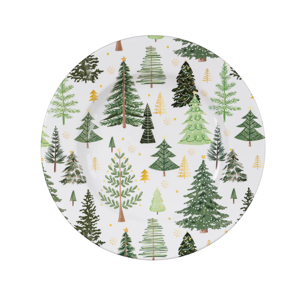Shades of Green Melamine Salad Plate