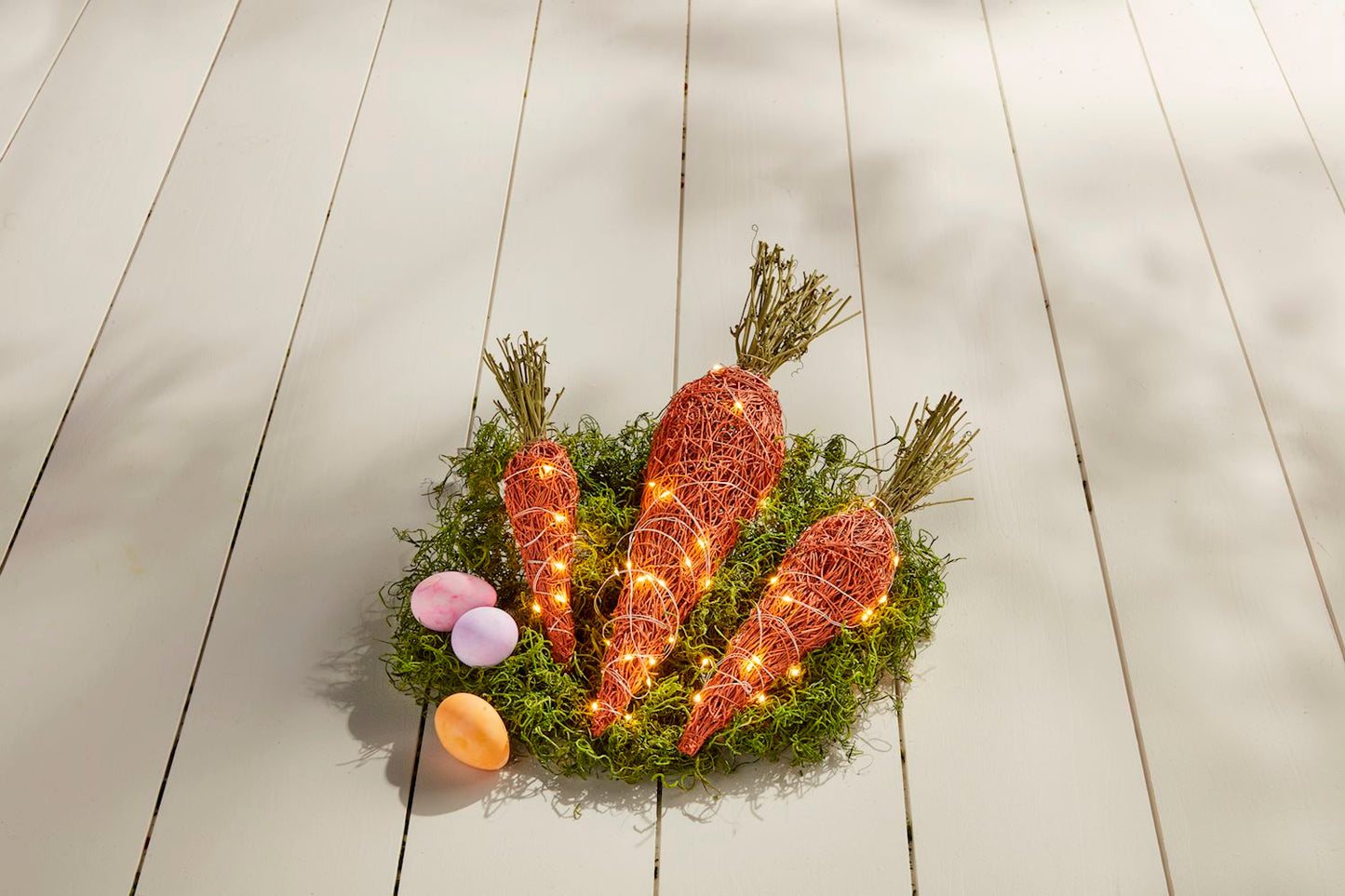 SALE Mudpie Woven LED Carrot Small