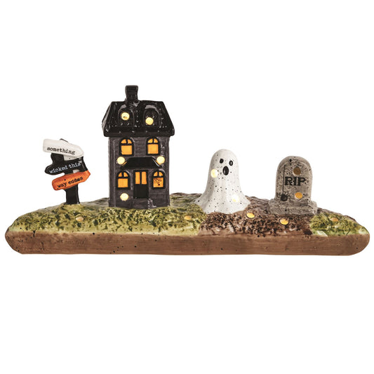 Mudpie Large Halloween LED Sitter