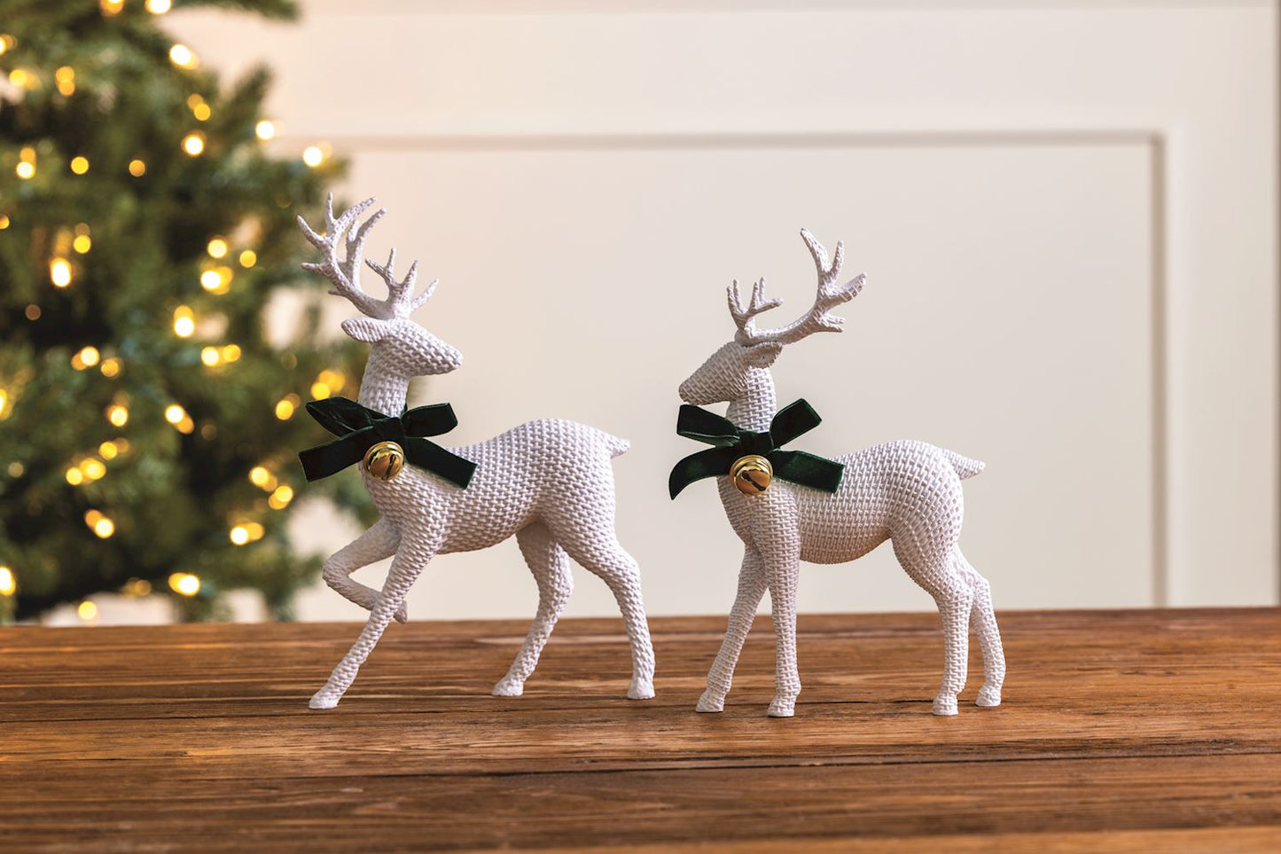 Mudpie Resin White Deer Small