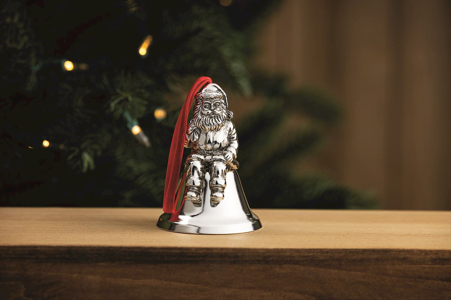 Mudpie Metal Santa Bell