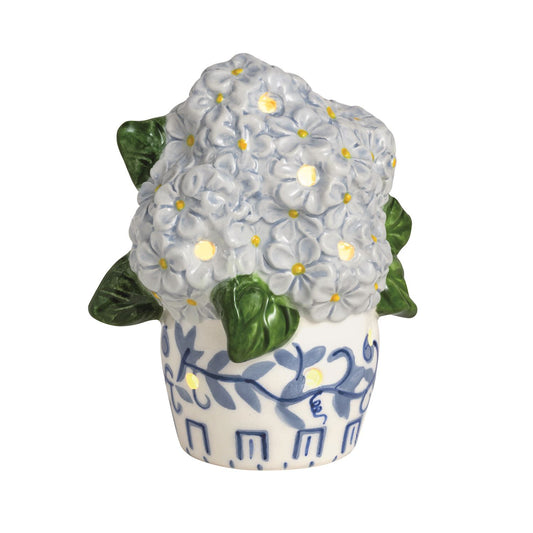 Mudpie Hydrangea Light-Up Sitter