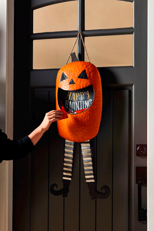 Mudpie Jack-O-Lantern Candy Door Hanger