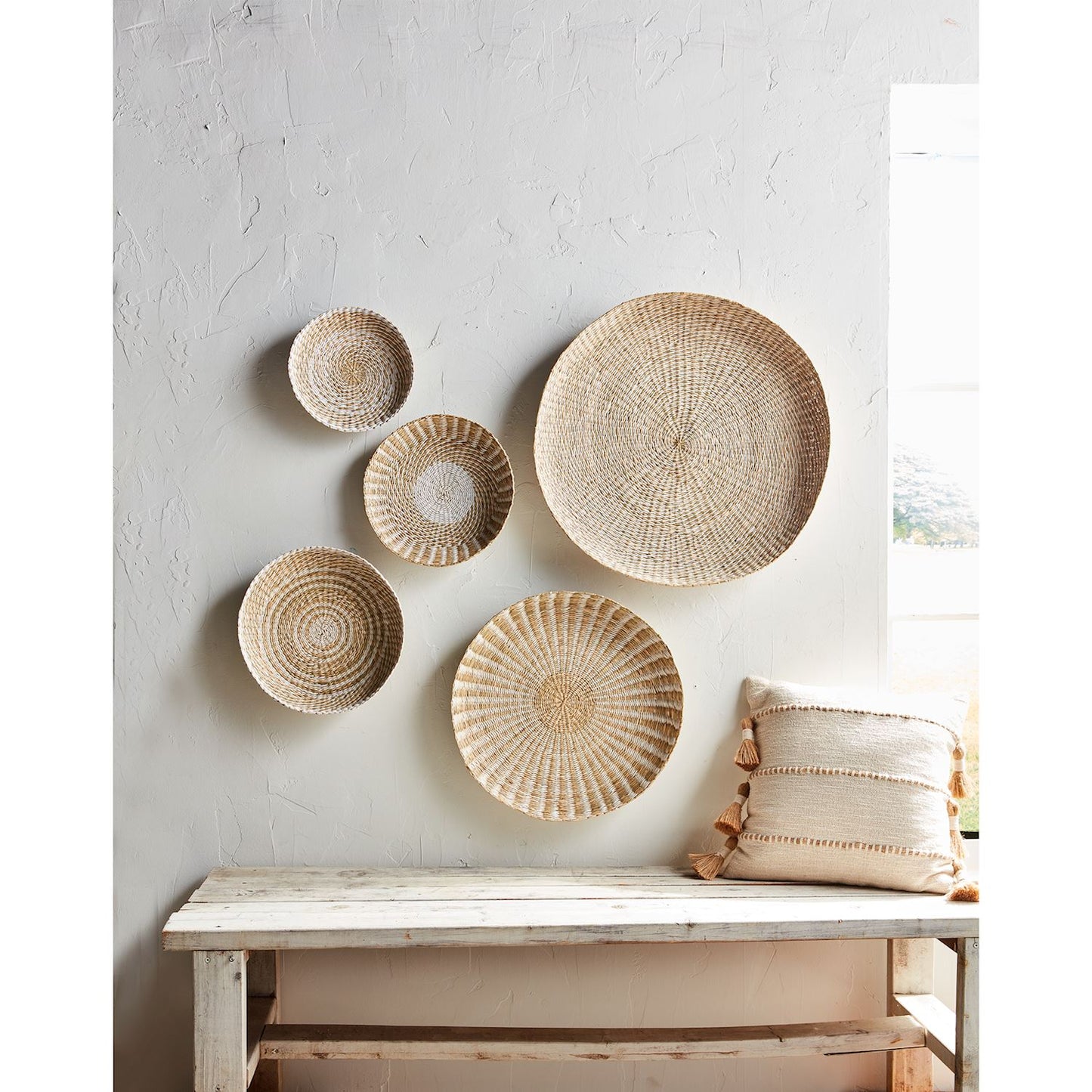 Mudpie Neutral Wall Basket Large