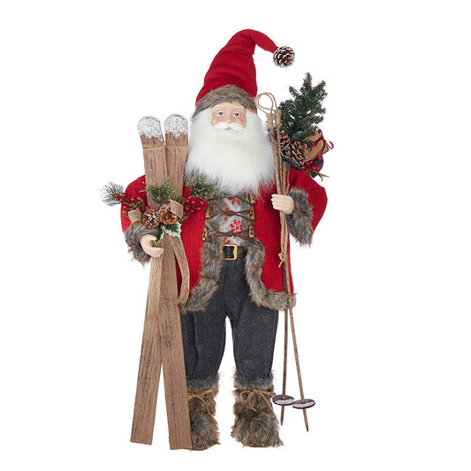 37" Santa with Skis