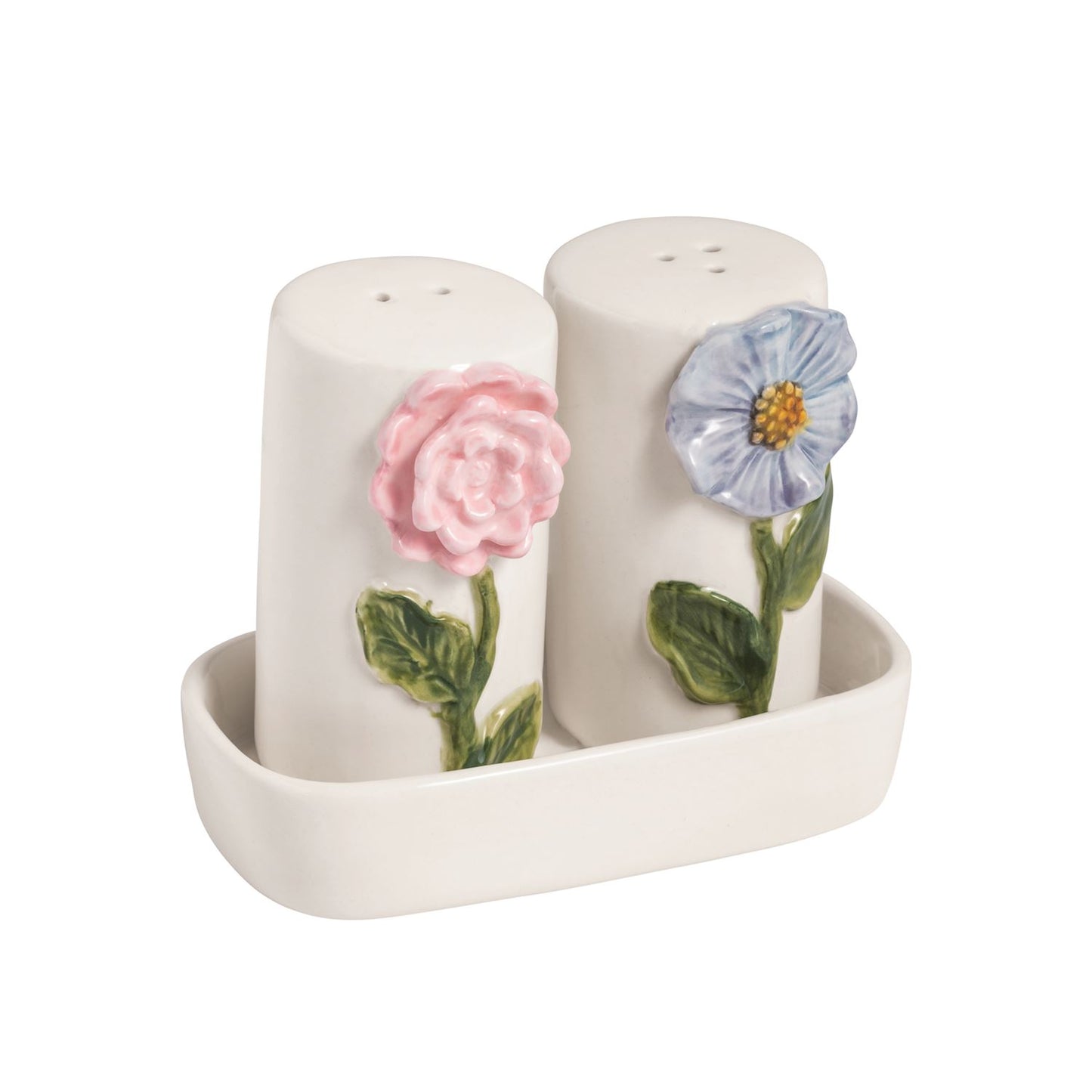 Mudpie Flower Salt & Pepper Set