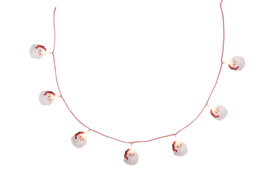 Mudpie LED Santa Garland