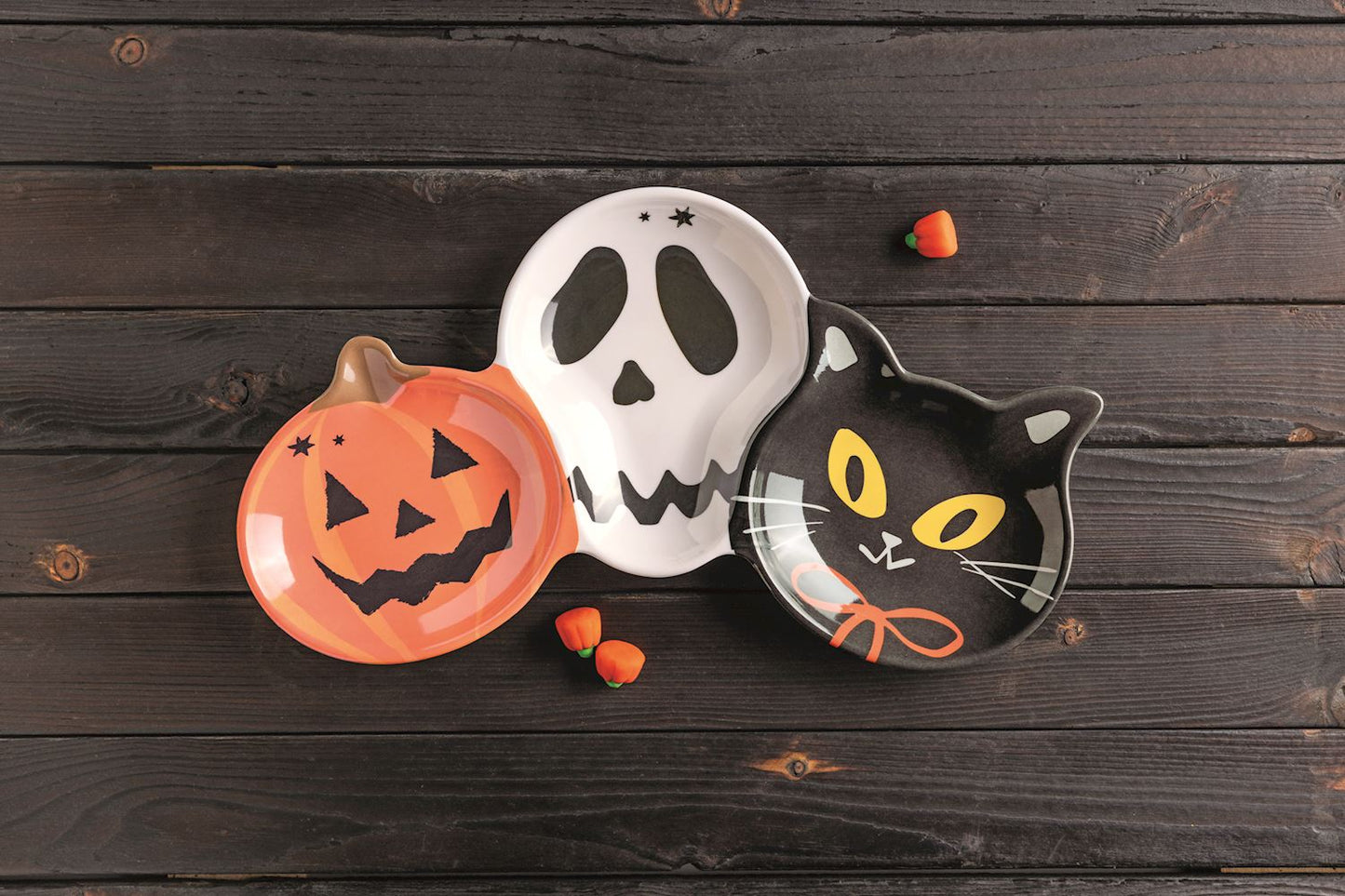 Mudpie Halloween Melamine Triple Tray