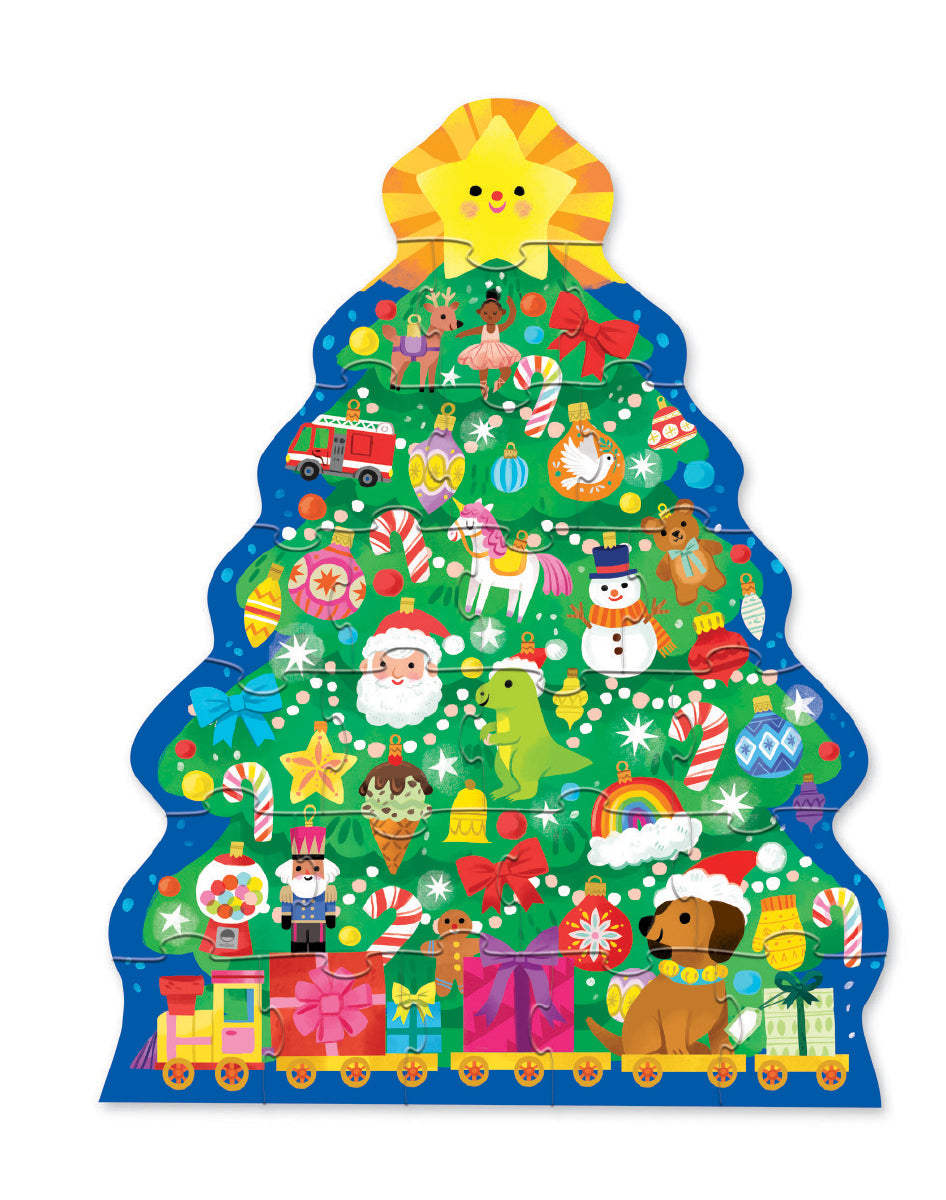 Crocodile Creek 24-Piece Xmas Tree Puzzle