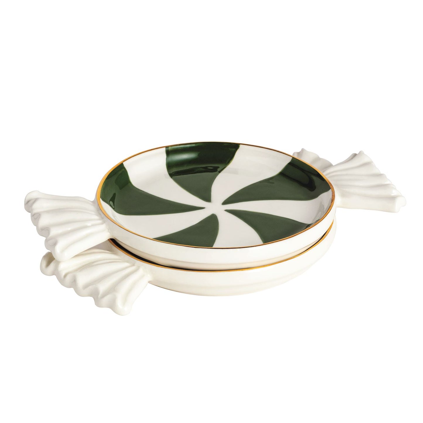 Mudpie Green Candy Tidbit Plate