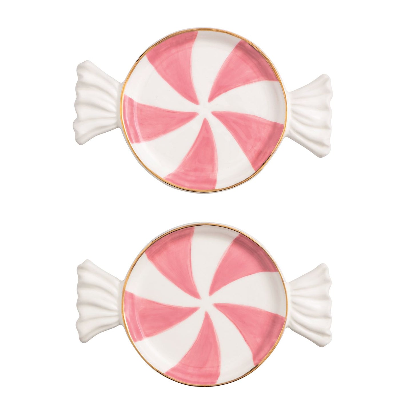 Mudpie Pink Candy Tidbit Plate