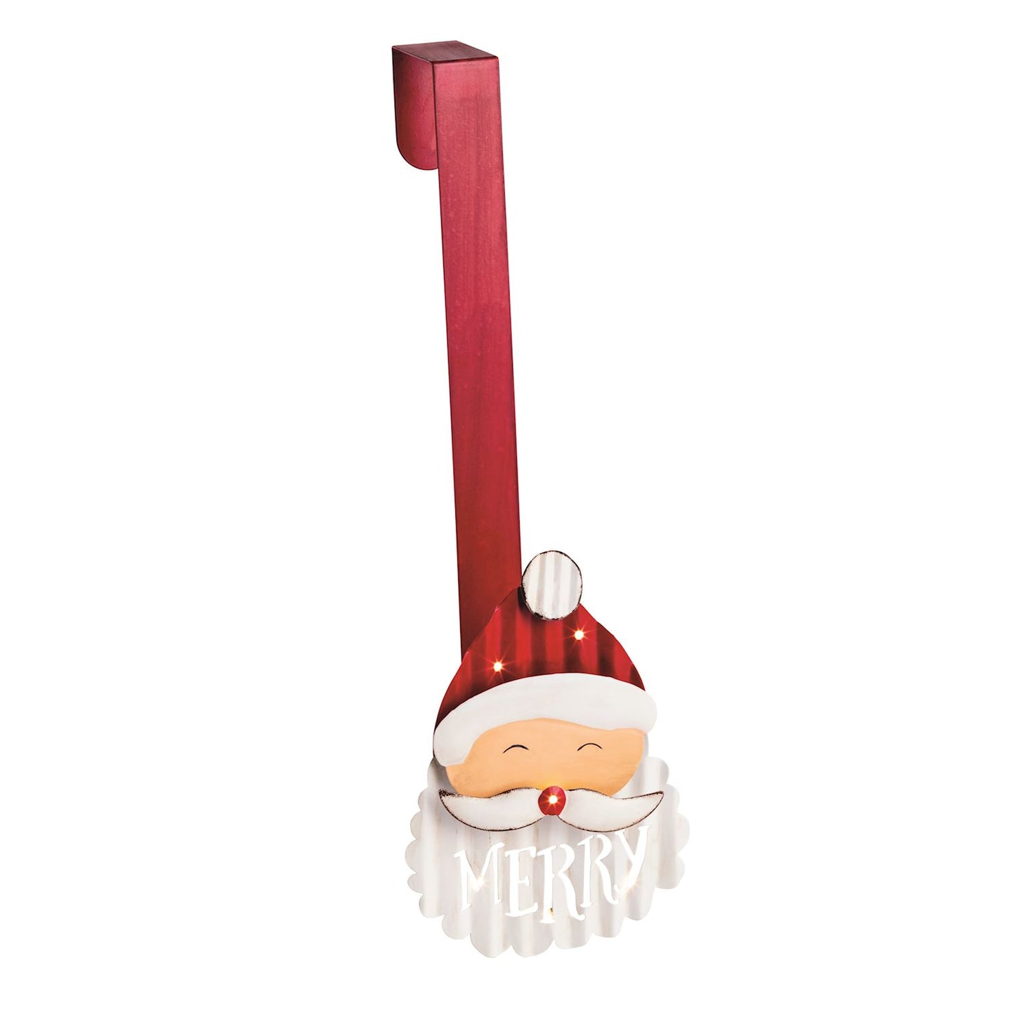 Mudpie LED Santa Wreath Hanger