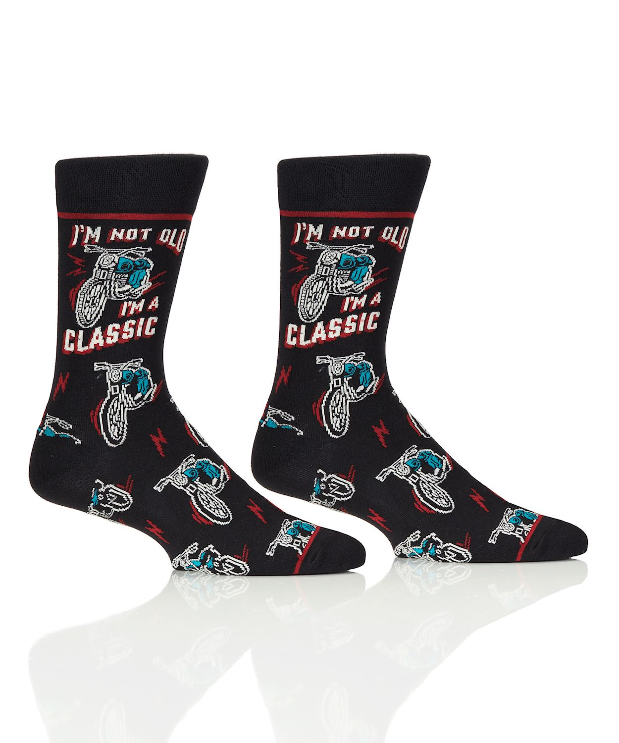 Men's Crew Socks Motorcycle/Too Old