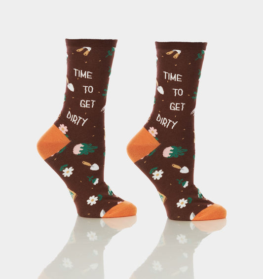 Women's Crew Socks Time To Get Dirty