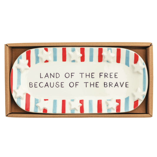 Mudpie Stripe American Tray