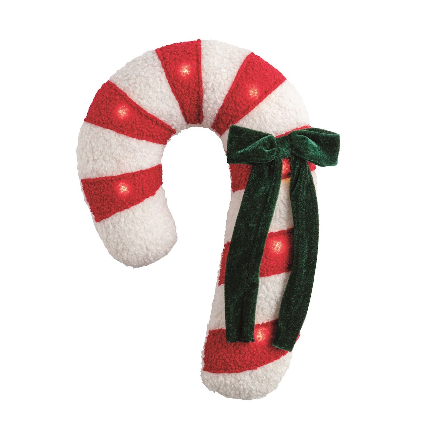 Mudpie Candy Cane Sherpa Pillow