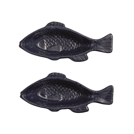 Mudpie Fish Dip Bowl Blue