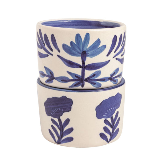 Mudpie Blue Flower Tidbit individual bowl