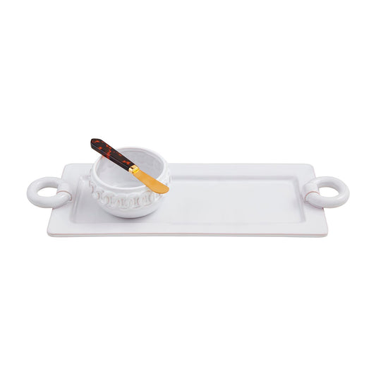 Mudpie Loop Handle Tray and Tidbit Set