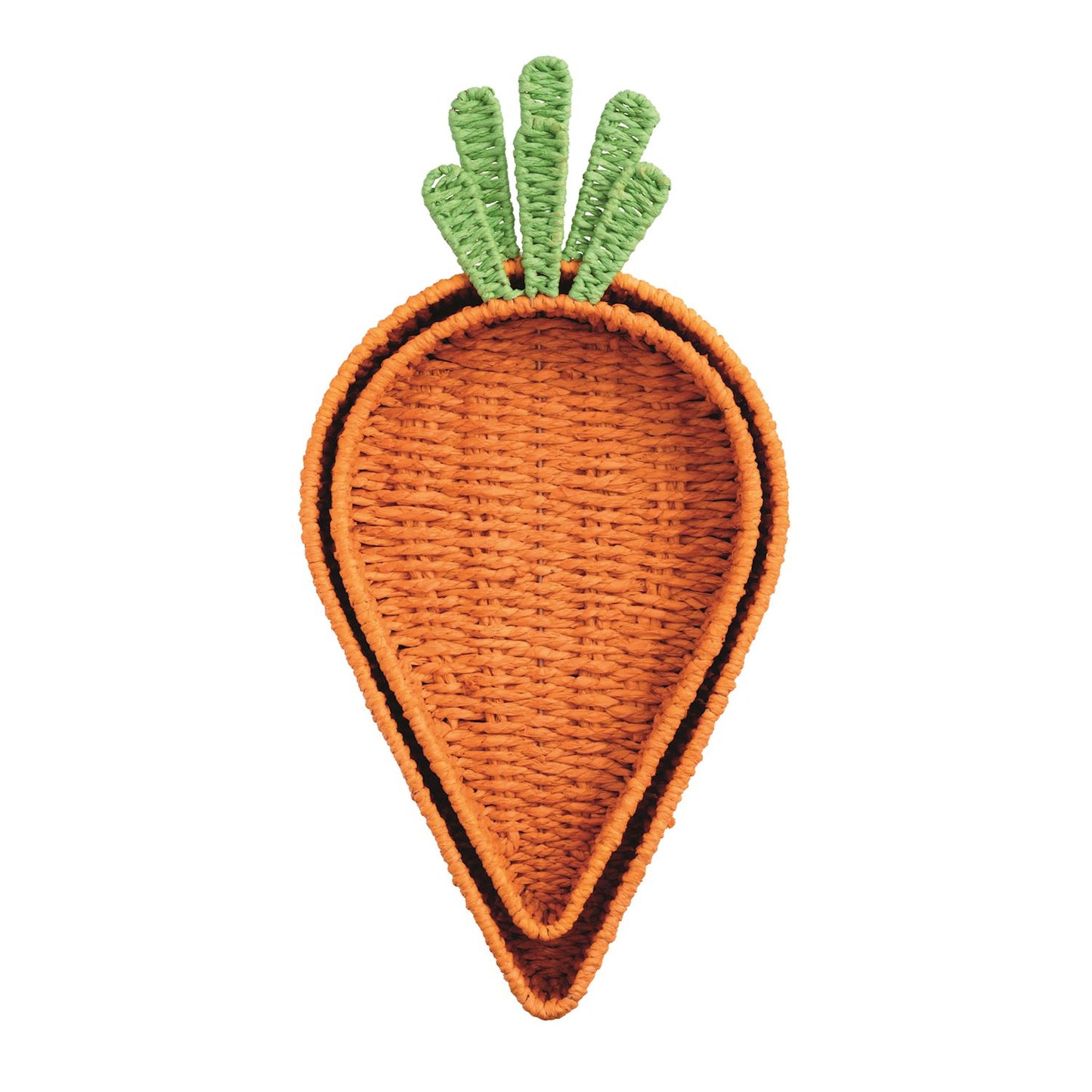 SALE Mudpie Woven Carrot Tray Set