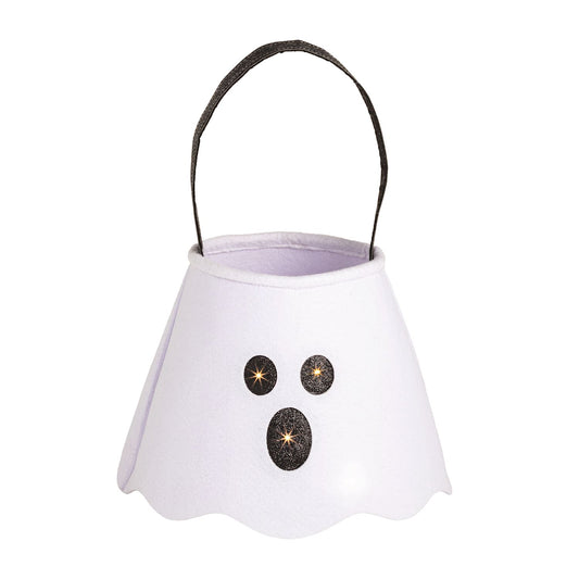 Mudpie Ghost LED Treat Bucket